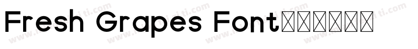 Fresh Grapes Font字体转换